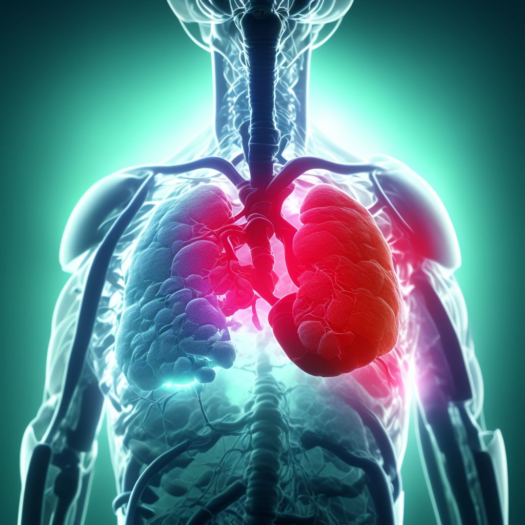 Chronic drug-induced interstitial lung disorders digital illustration