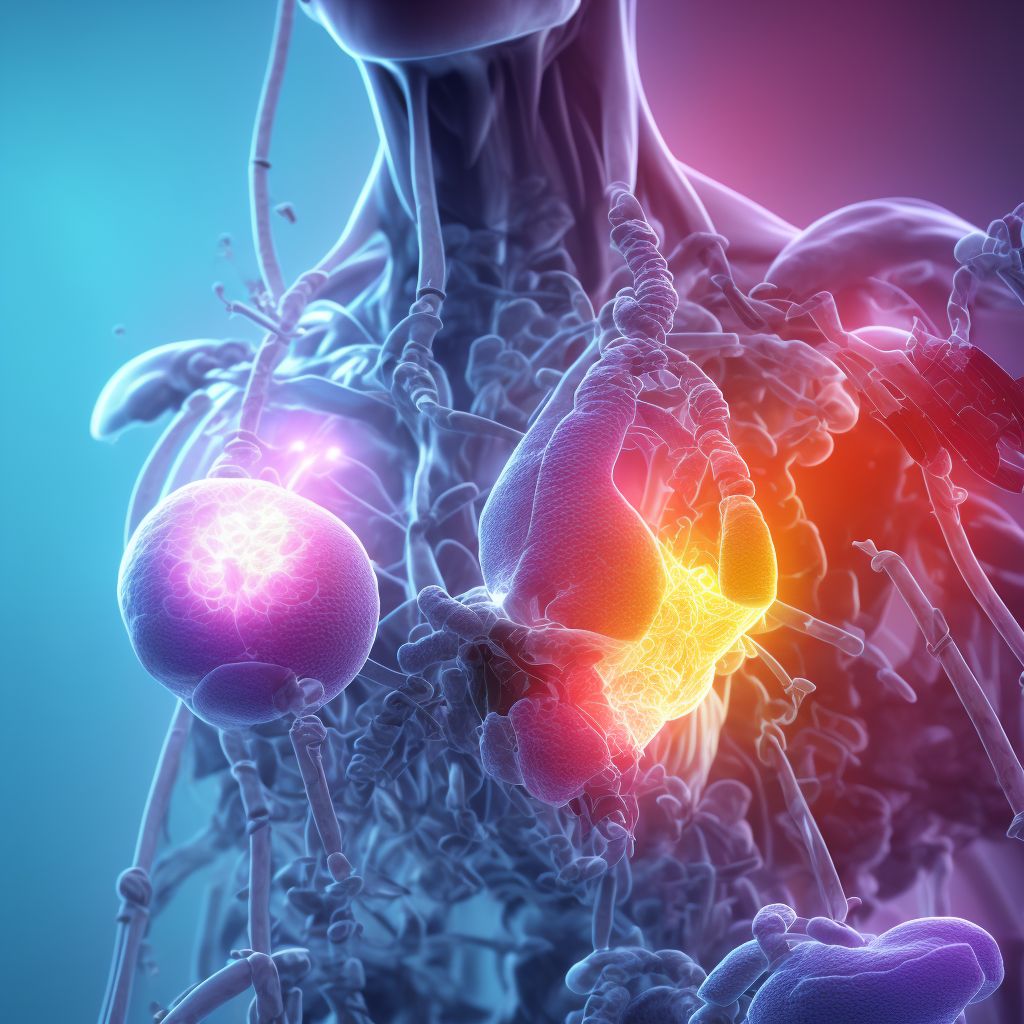 Chronic eosinophilic pneumonia digital illustration