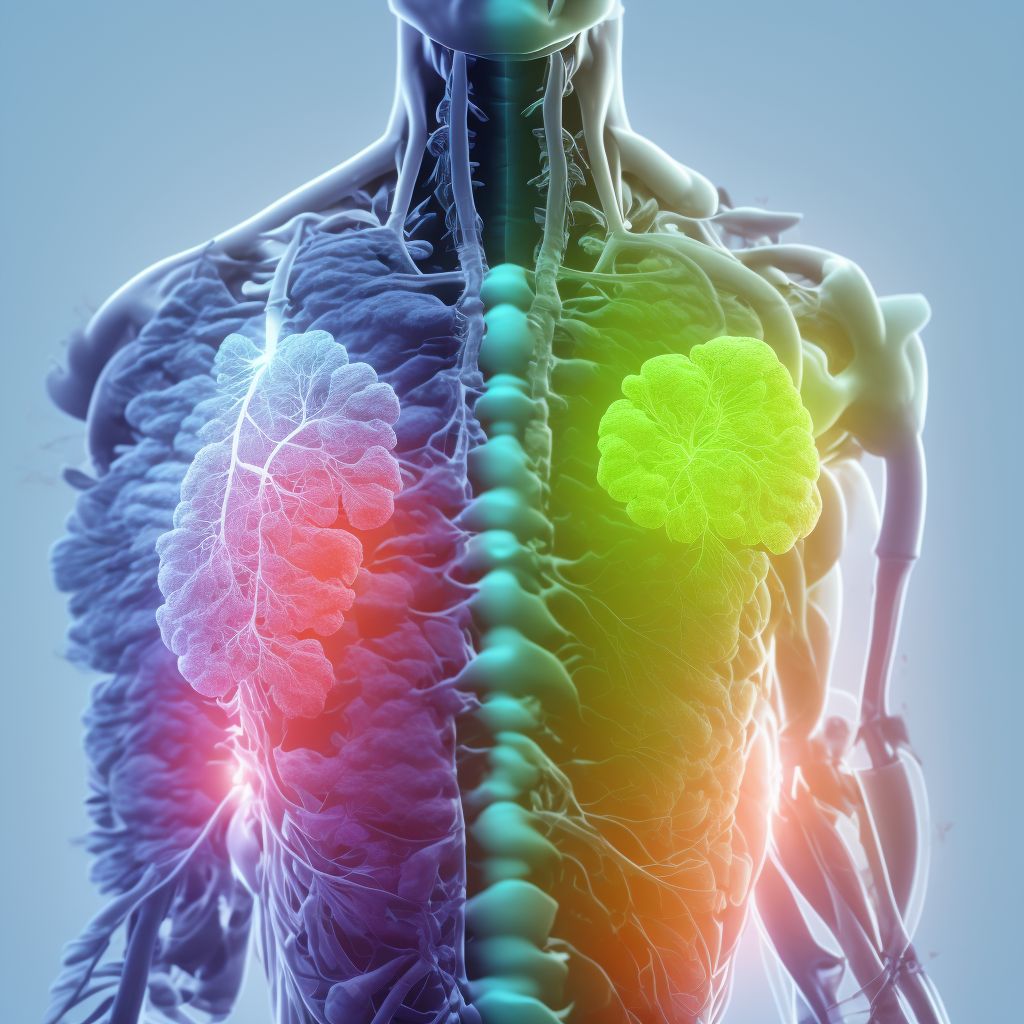 Pulmonary fibrosis, unspecified digital illustration