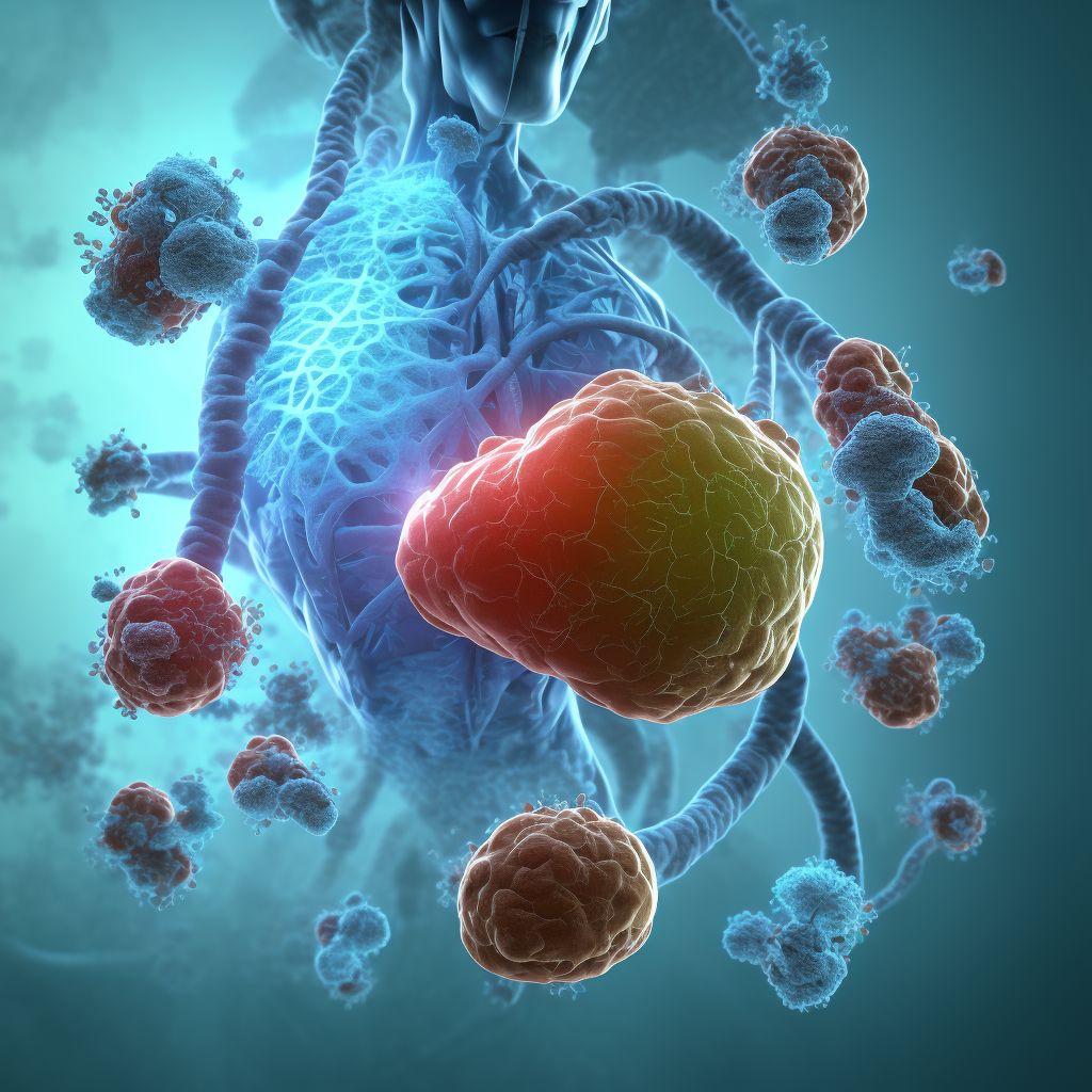 Pulmonary interstitial glycogenosis digital illustration