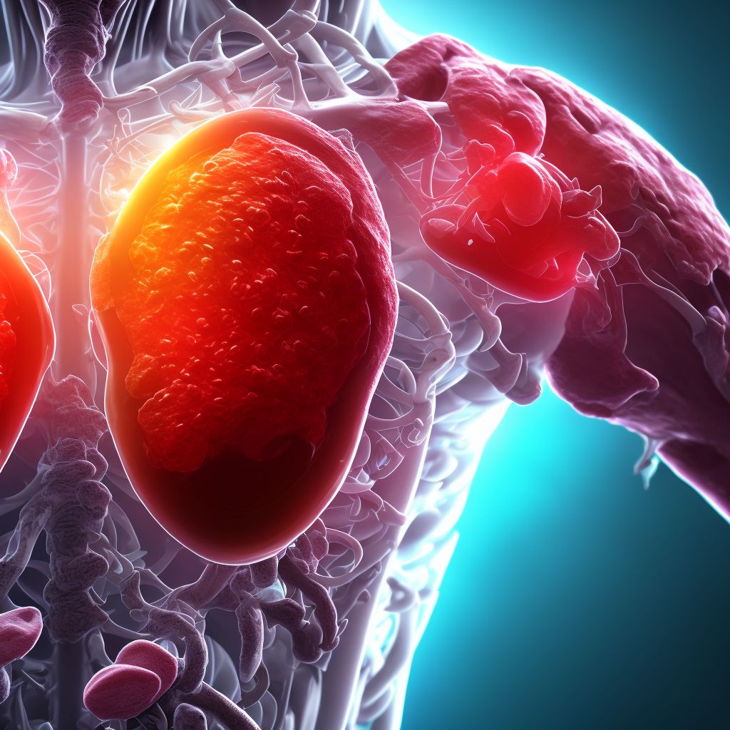 Hemorrhage from tracheostomy stoma digital illustration