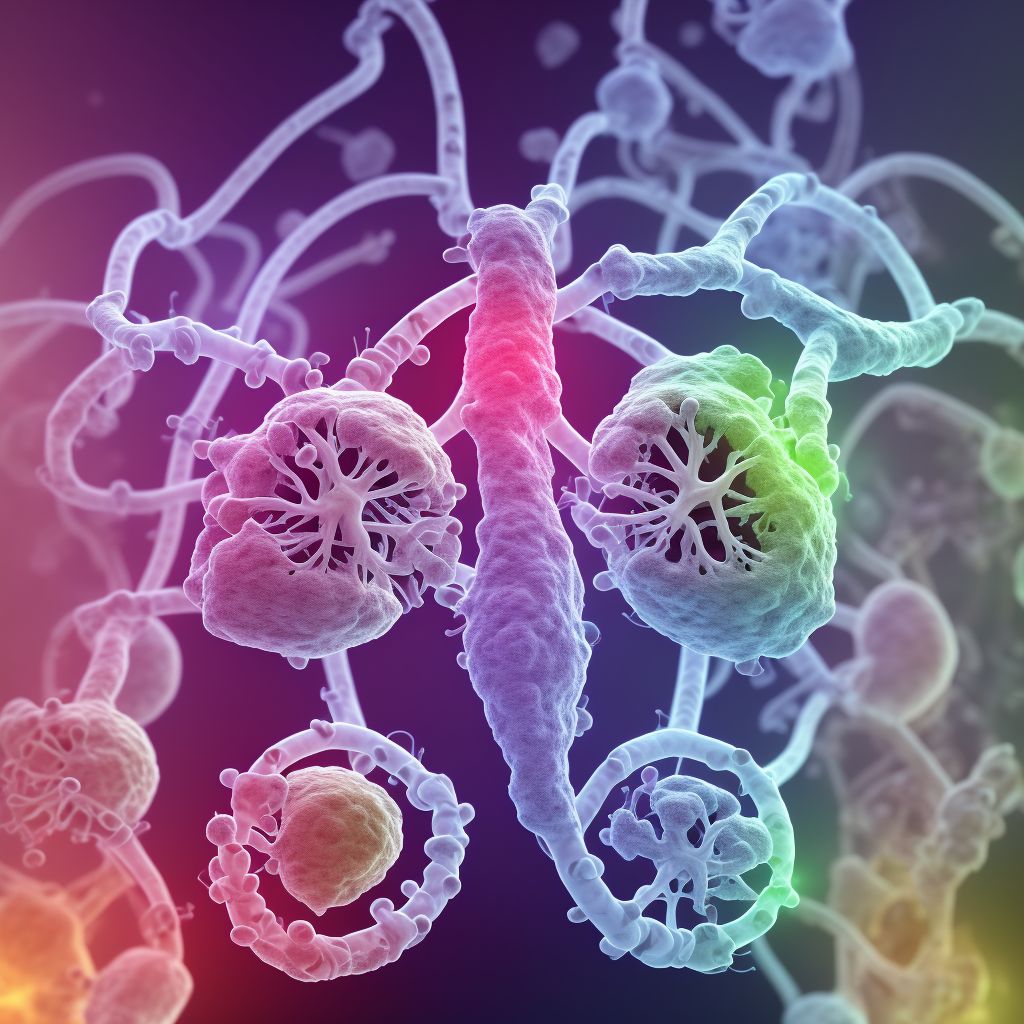 Infection of tracheostomy stoma digital illustration