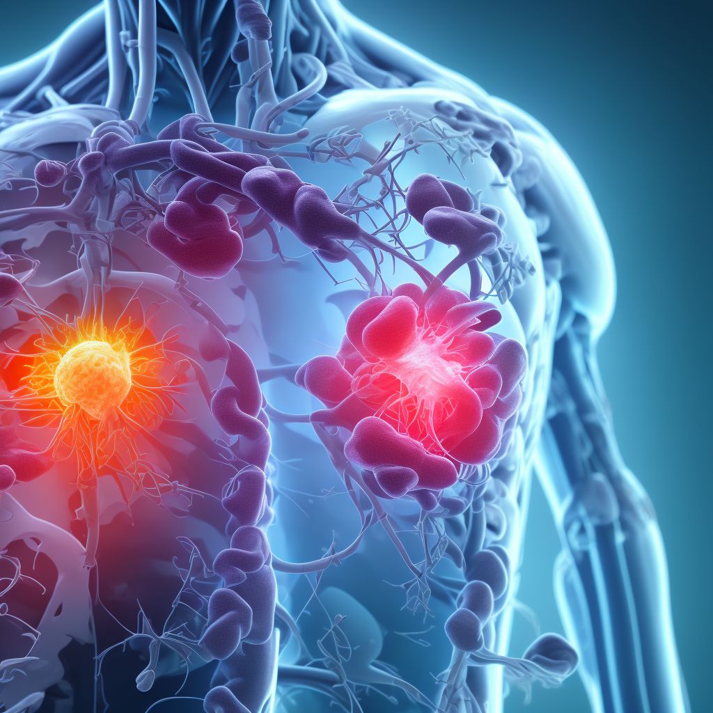 Intraoperative hemorrhage and hematoma of a respiratory system organ or structure complicating other procedure digital illustration