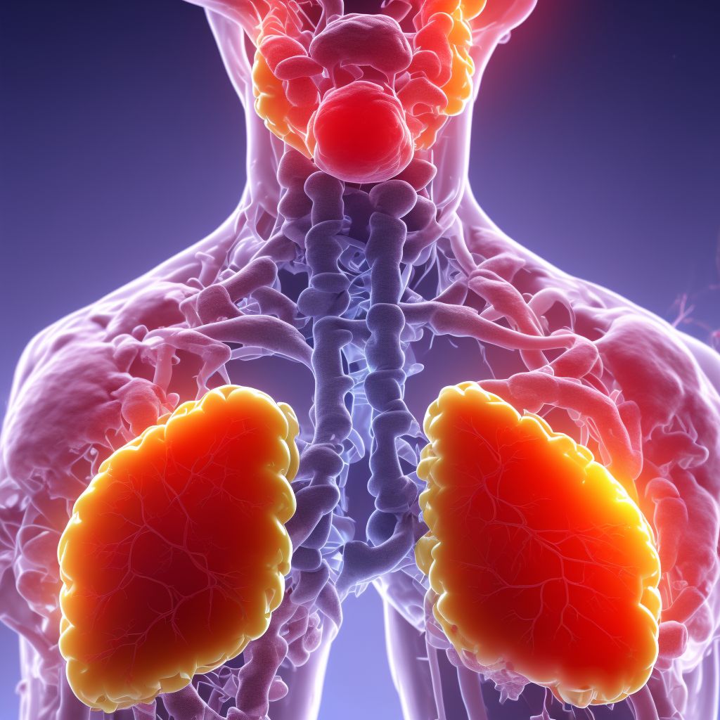 Postprocedural hemorrhage of a respiratory system organ or structure following a respiratory system procedure digital illustration