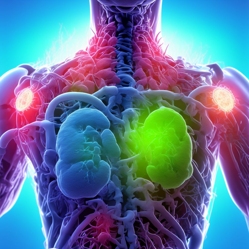 Postprocedural hemorrhage of a respiratory system organ or structure following other procedure digital illustration