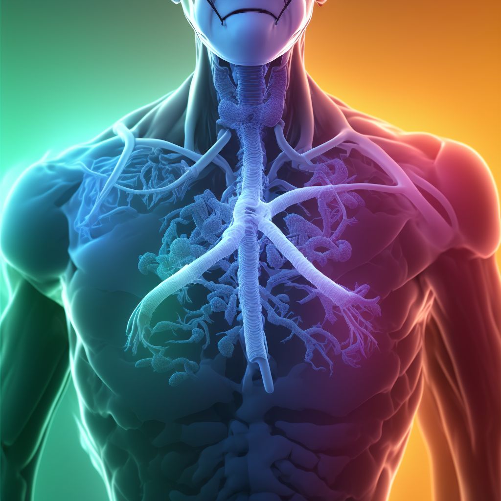 Acute respiratory failure with hypercapnia digital illustration