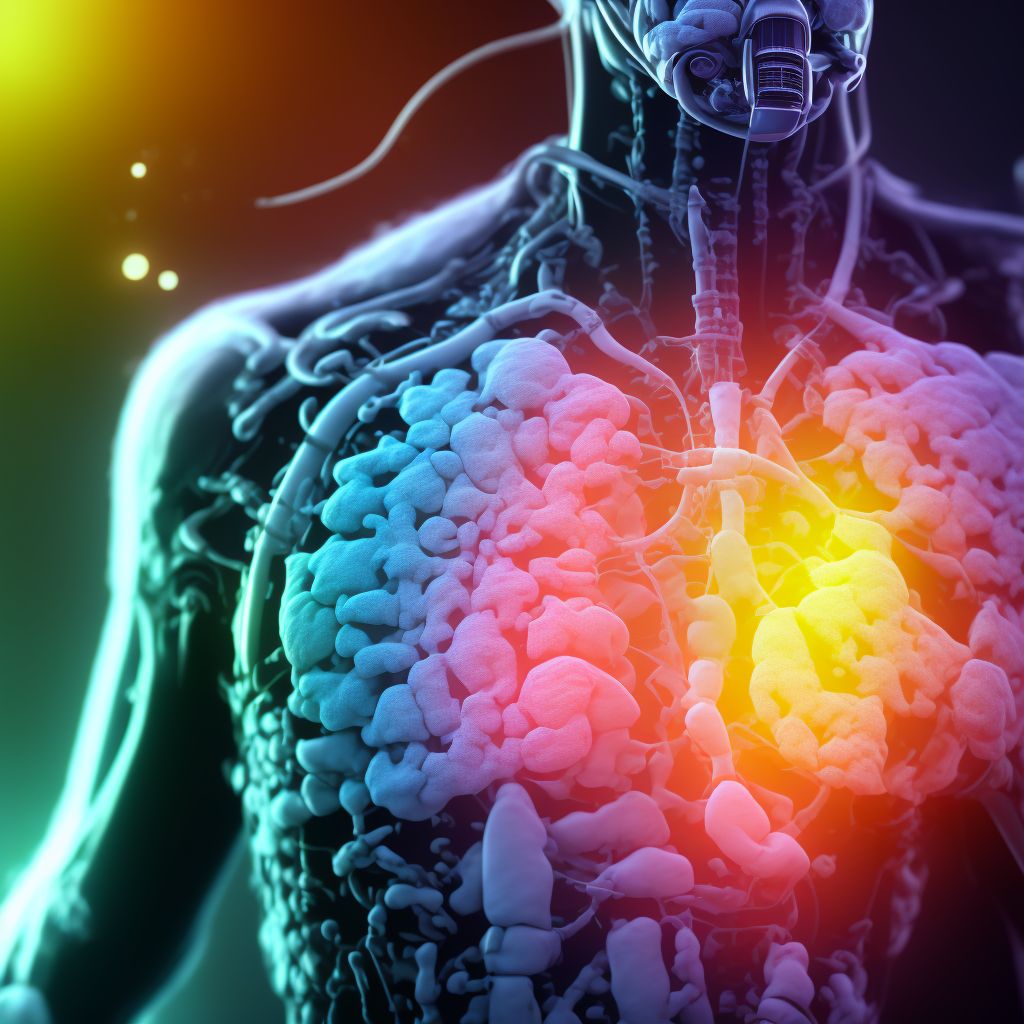 Respiratory failure, unspecified with hypercapnia digital illustration