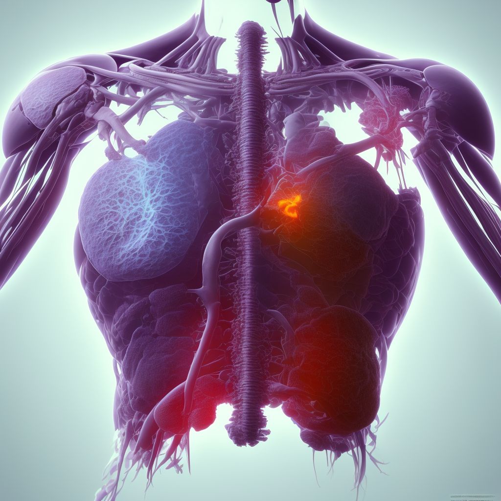 Disorders of diaphragm digital illustration