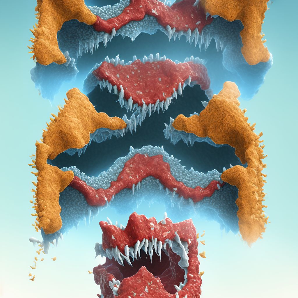 Erosion of teeth digital illustration