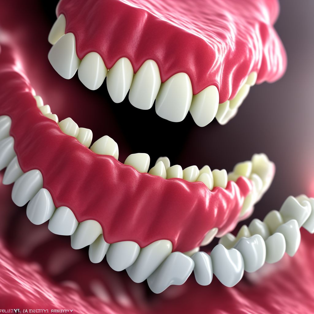 Pathological resorption of teeth digital illustration