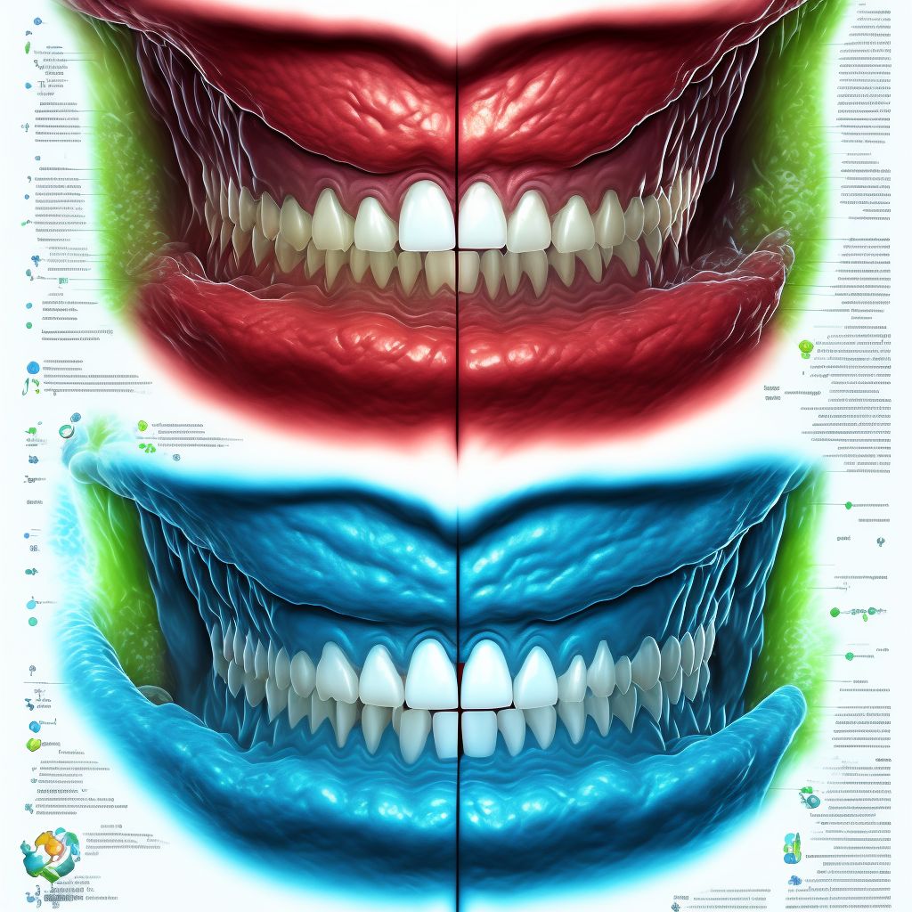 Chronic gingivitis, plaque induced digital illustration