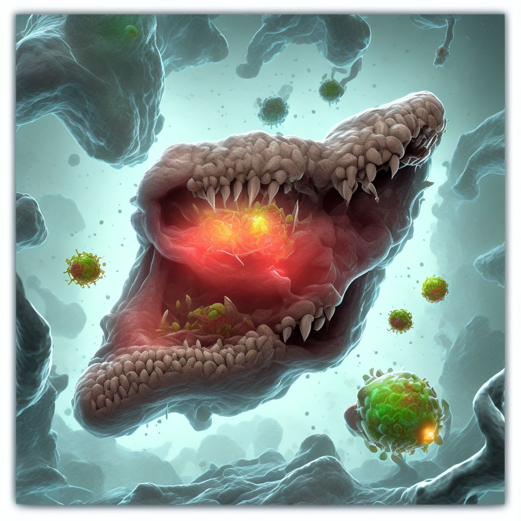 Chronic gingivitis, non-plaque induced digital illustration