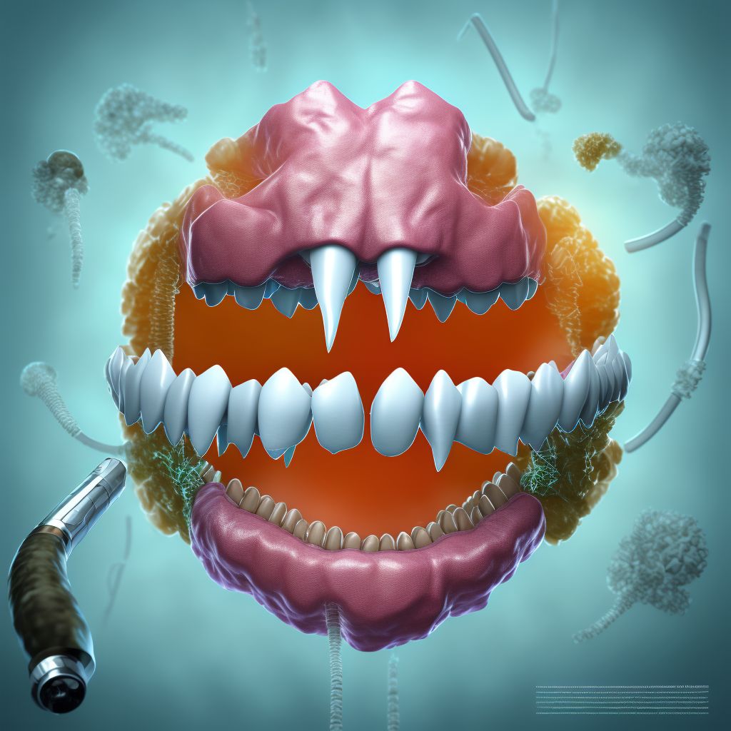 Aggressive periodontitis, localized digital illustration