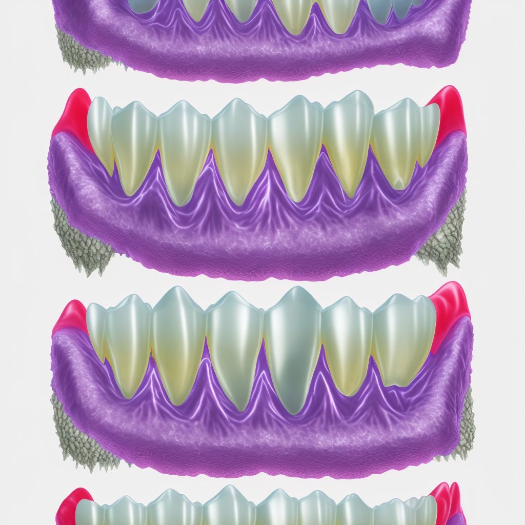 Aggressive periodontitis, localized, moderate digital illustration