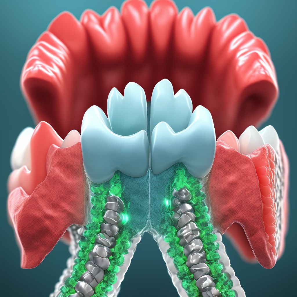 Aggressive periodontitis, generalized digital illustration