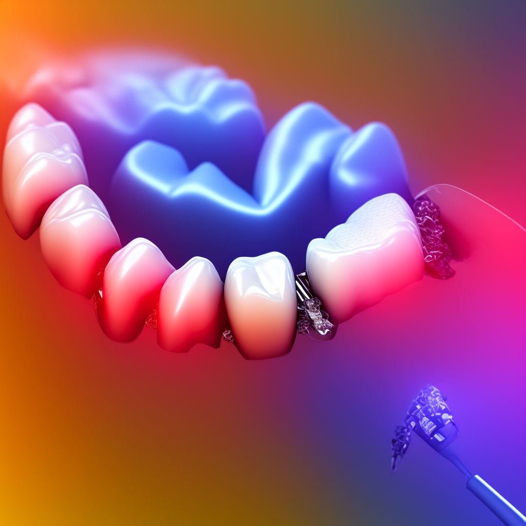 Aggressive periodontitis, generalized, moderate digital illustration