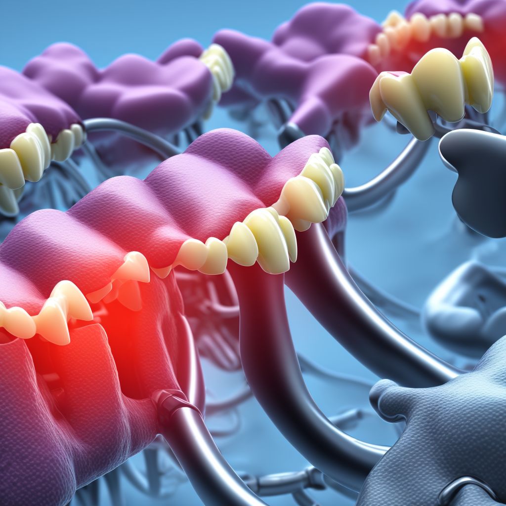 Chronic periodontitis, unspecified digital illustration