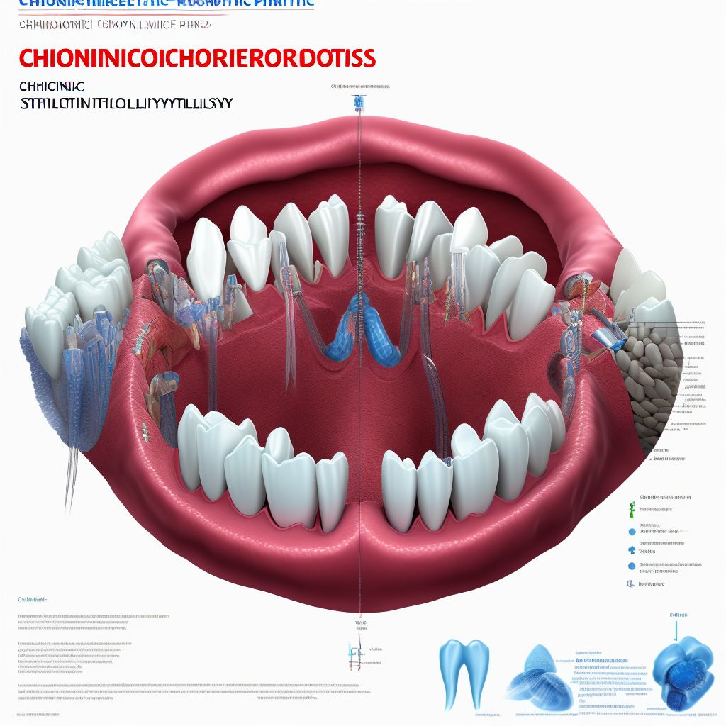 Chronic periodontitis, localized, slight digital illustration