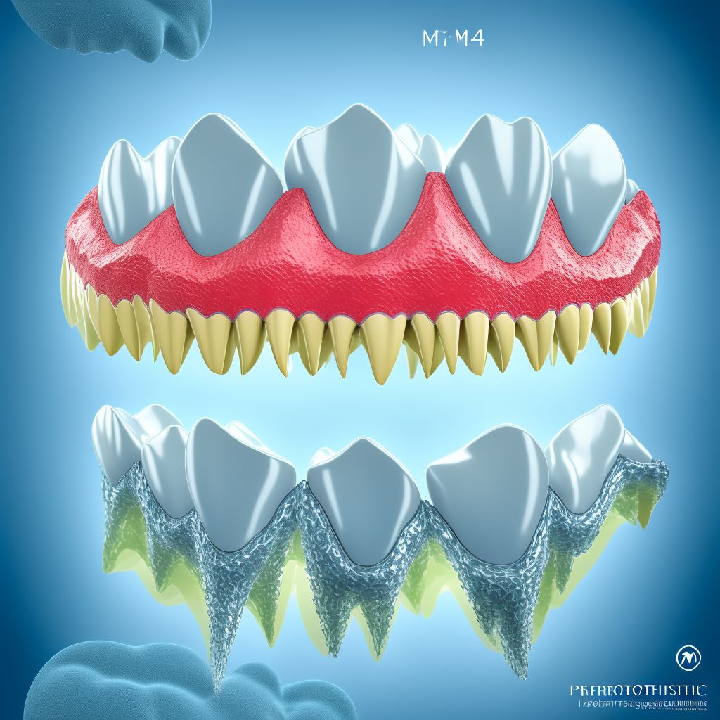 Periodontosis digital illustration