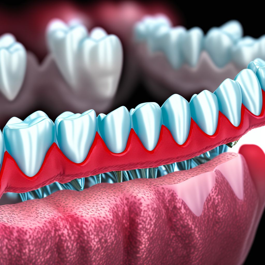 Periodontal disease, unspecified digital illustration