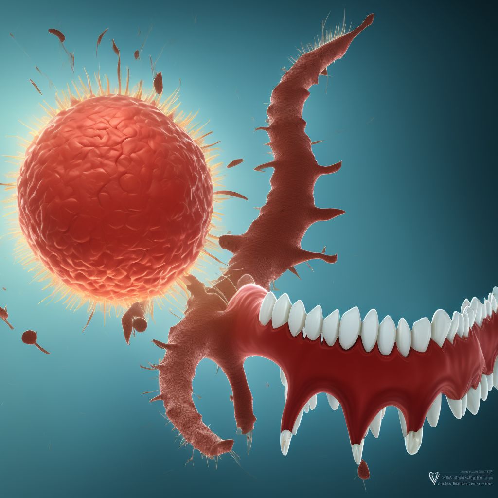 Gingival enlargement digital illustration