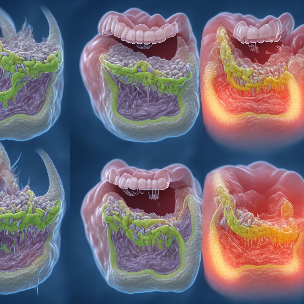 Other specified disorders of gingiva and edentulous alveolar ridge digital illustration