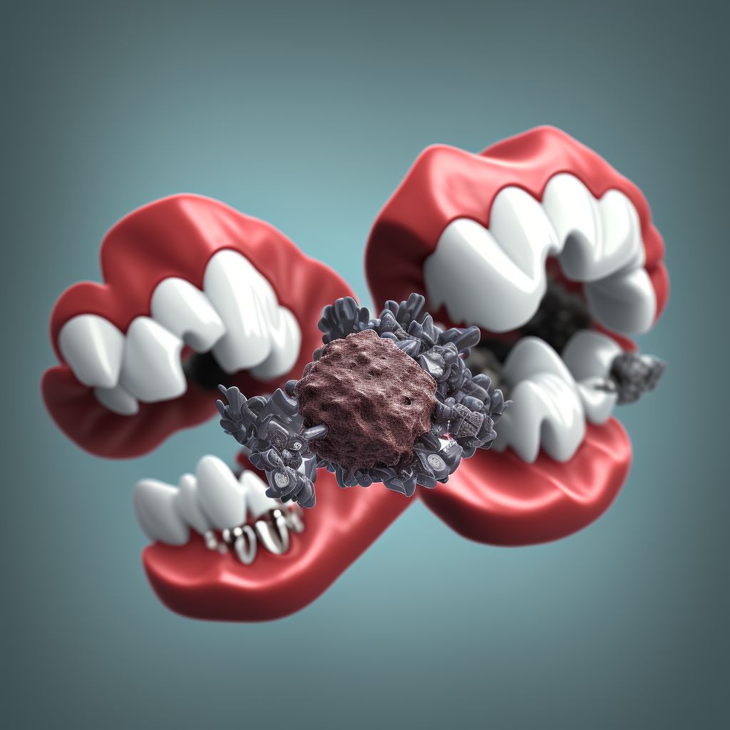 Complete loss of teeth, unspecified cause, class IV digital illustration