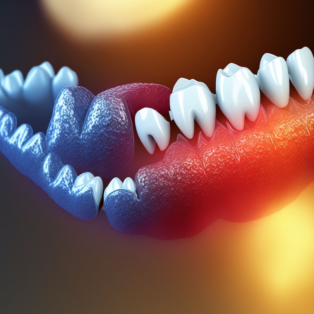 Complete loss of teeth due to caries, unspecified class digital illustration