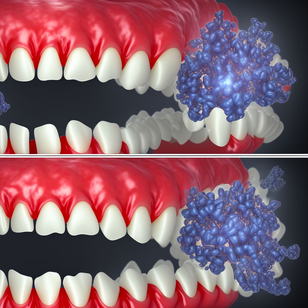 Partial loss of teeth, unspecified cause, class III digital illustration
