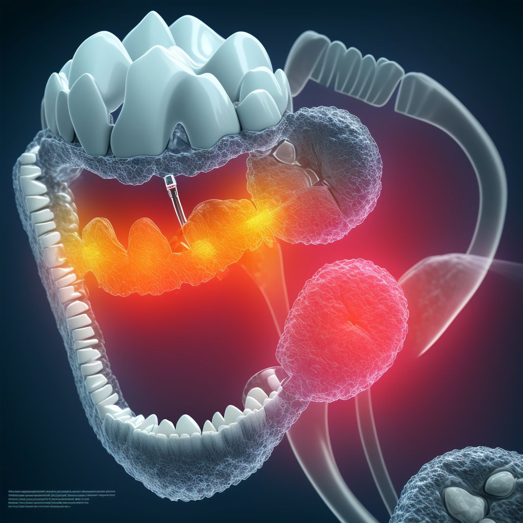 Partial loss of teeth due to caries, class I digital illustration