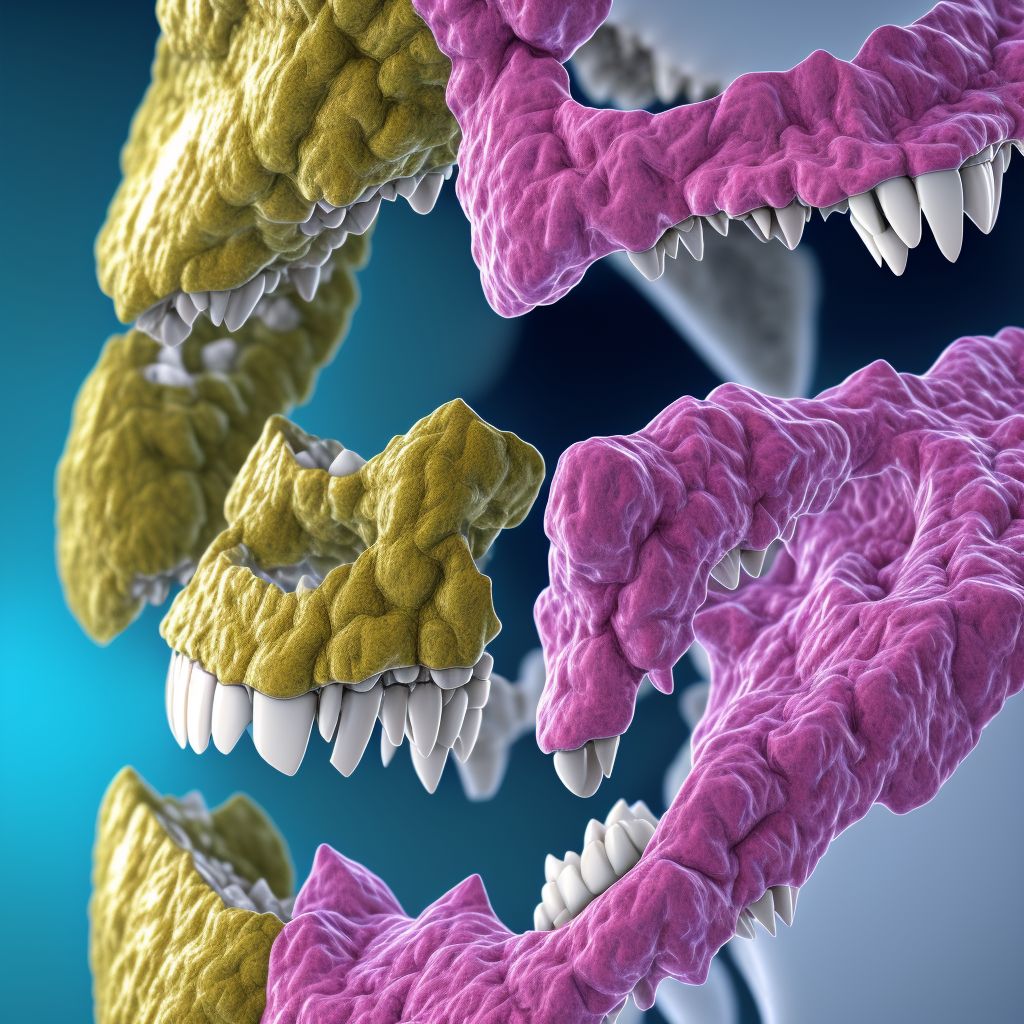 Other specified disorders of teeth and supporting structures digital illustration