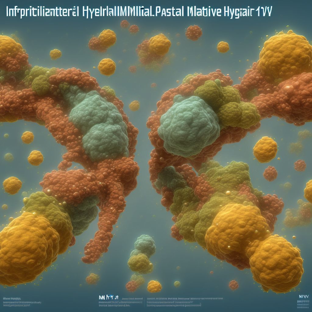 Irritative hyperplasia of oral mucosa digital illustration