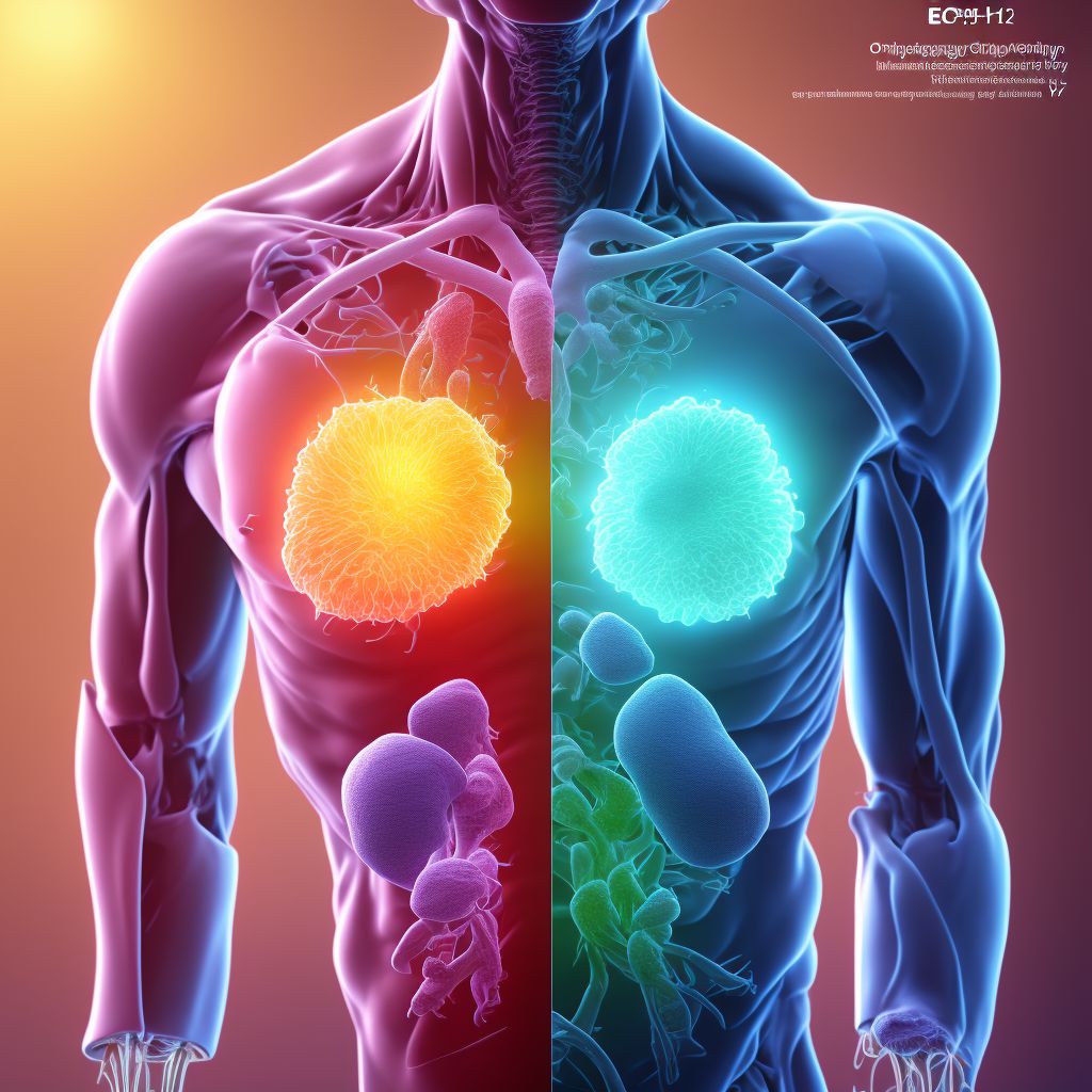 Eosinophilic esophagitis digital illustration