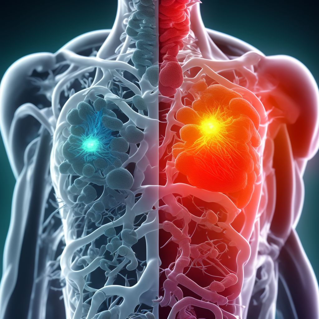 Gastro-esophageal reflux disease with esophagitis, with bleeding digital illustration