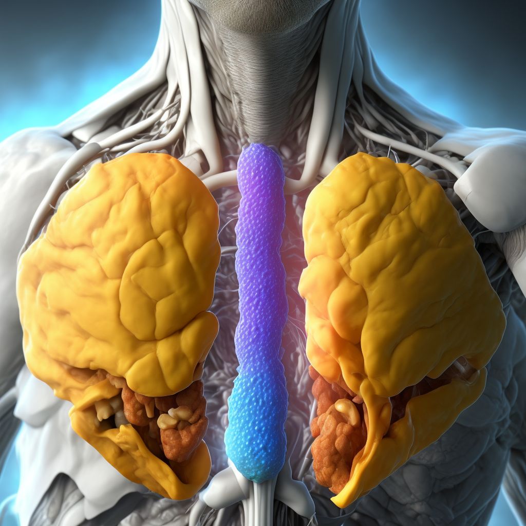 Barrett's esophagus with low grade dysplasia                                                                                                                                                                                                                     digital illustration