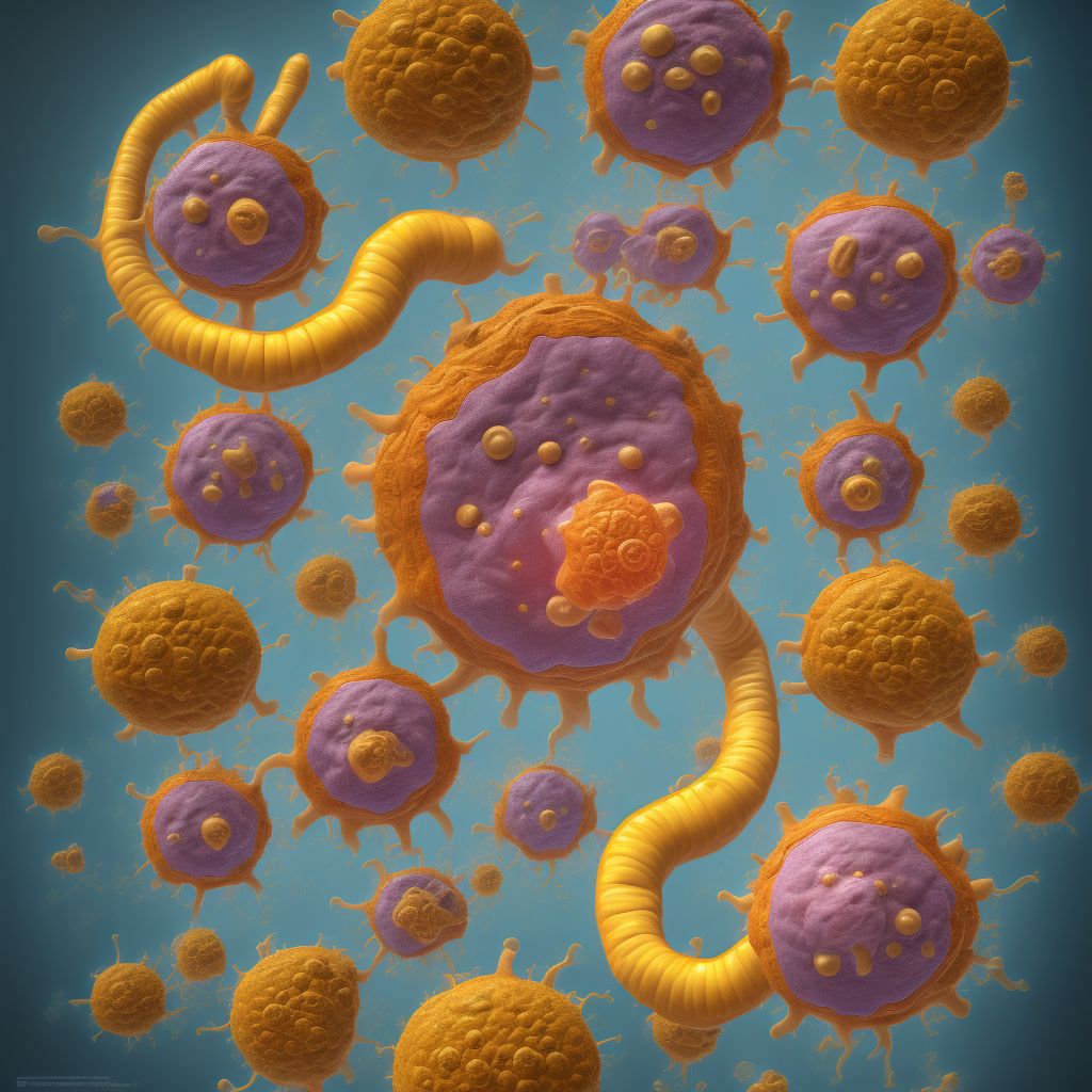 Gastric intestinal metaplasia without dysplasia, involving the antrum digital illustration