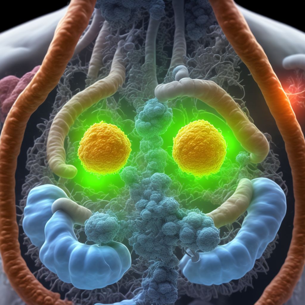 Gastric intestinal metaplasia without dysplasia, involving the fundus digital illustration