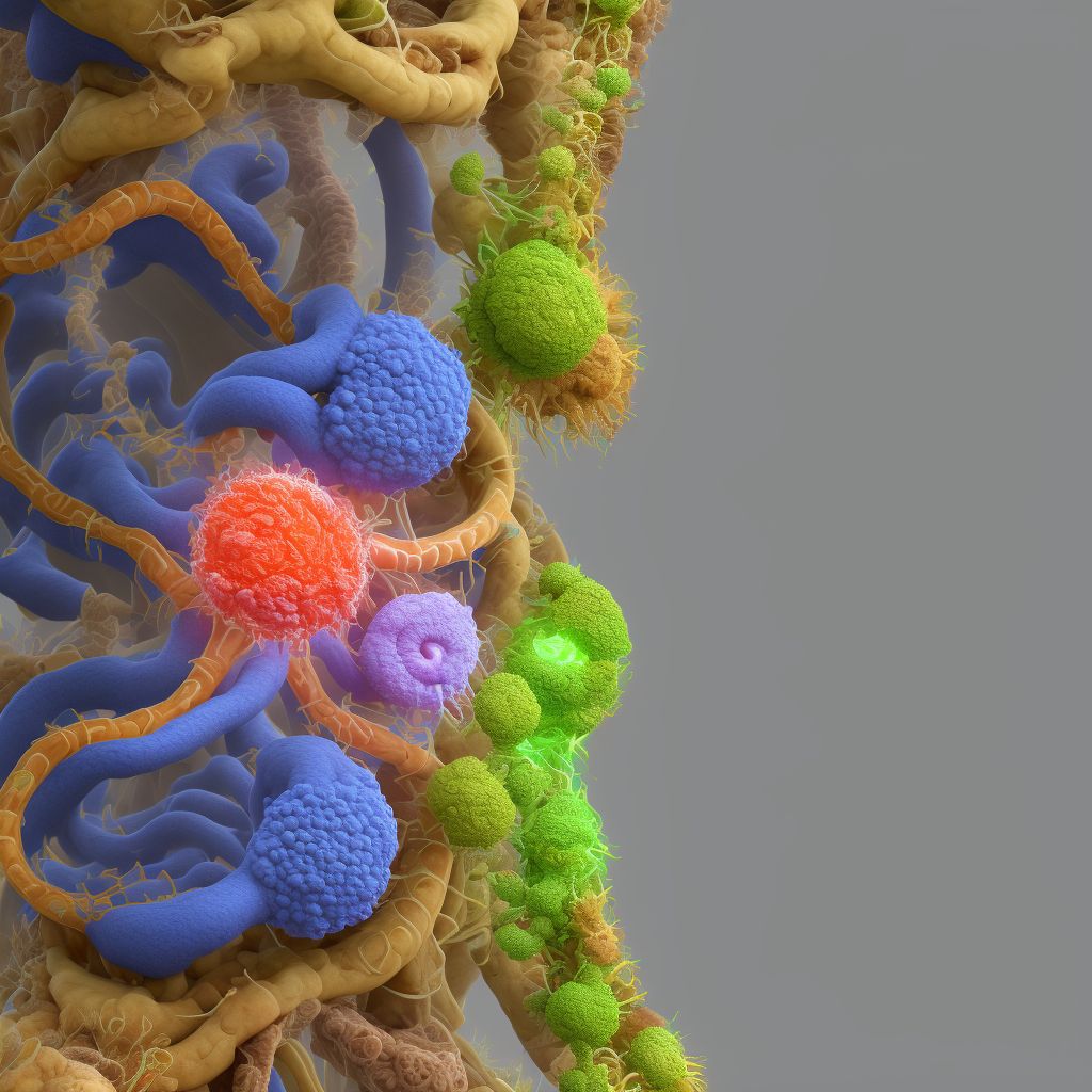 Gastric intestinal metaplasia without dysplasia, involving multiple sites digital illustration