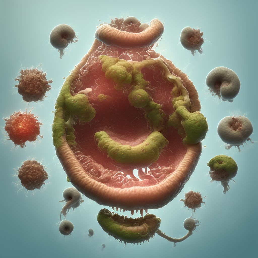 Gastric intestinal metaplasia with dysplasia, unspecified digital illustration