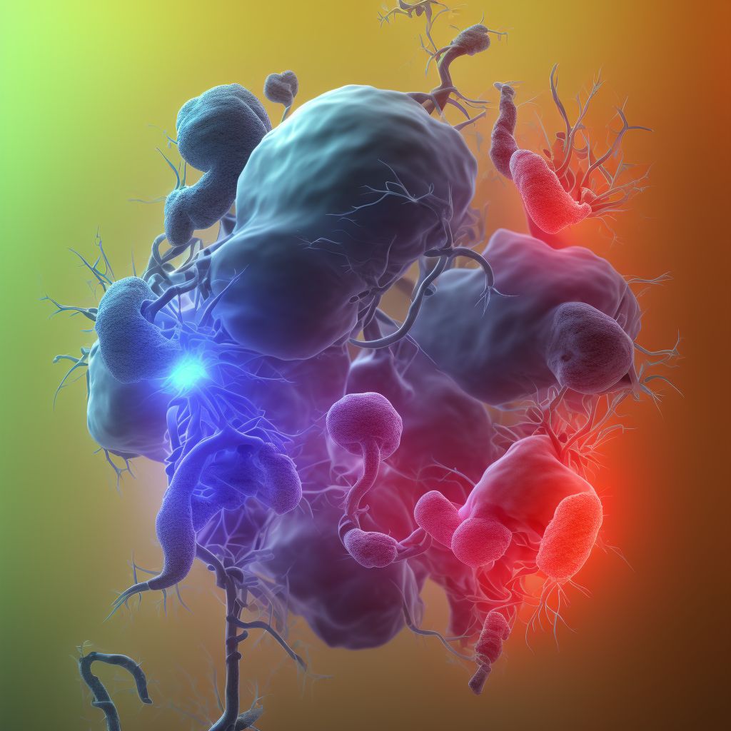 Acute appendicitis with generalized peritonitis, with abscess digital illustration