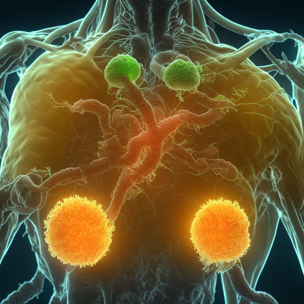 Crohn's disease of small intestine with rectal bleeding digital illustration