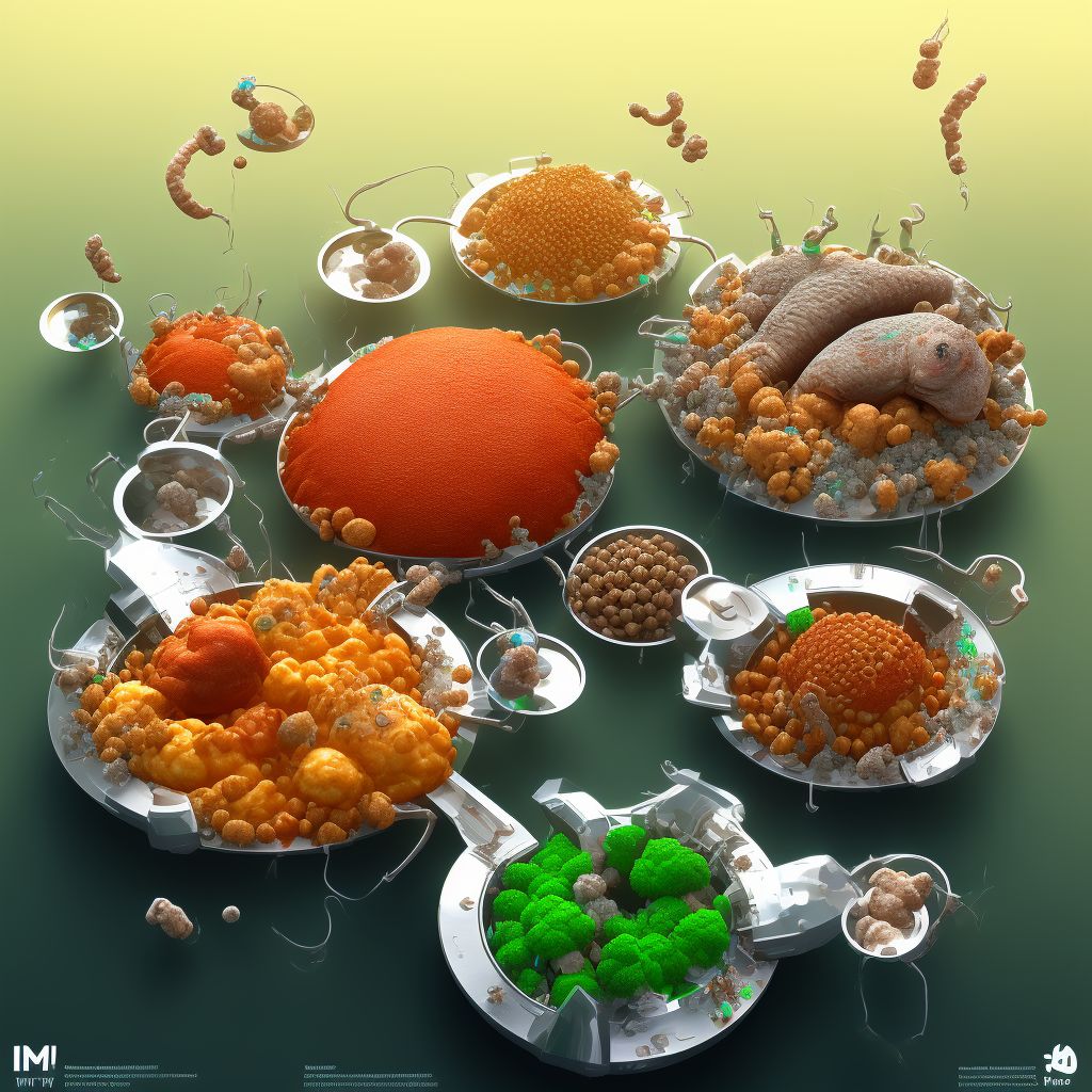 Food protein-induced enteropathy digital illustration