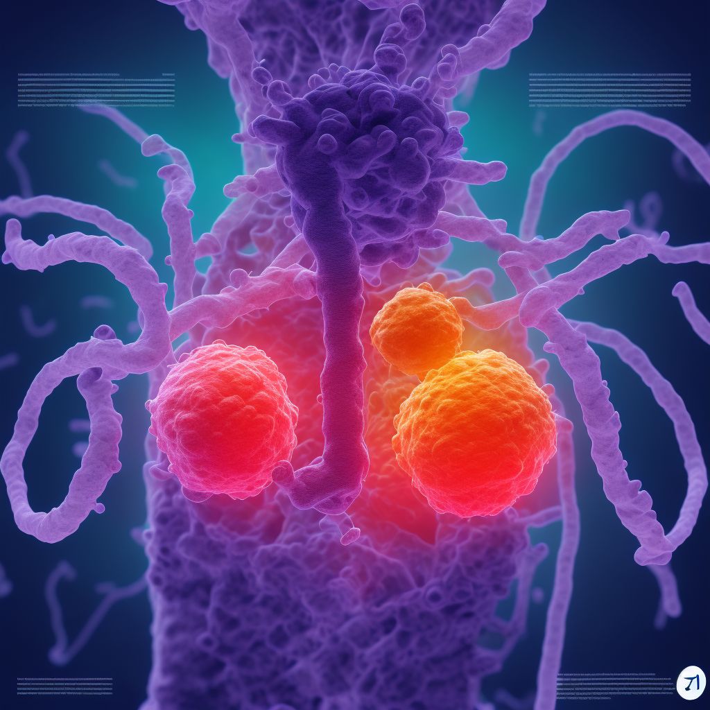 Diffuse acute (reversible) ischemia of large intestine digital illustration