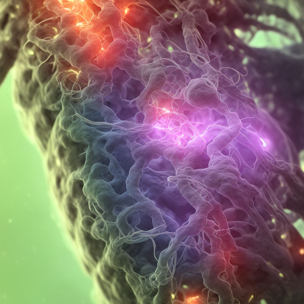 Focal (segmental) acute infarction of intestine, part unspecified digital illustration