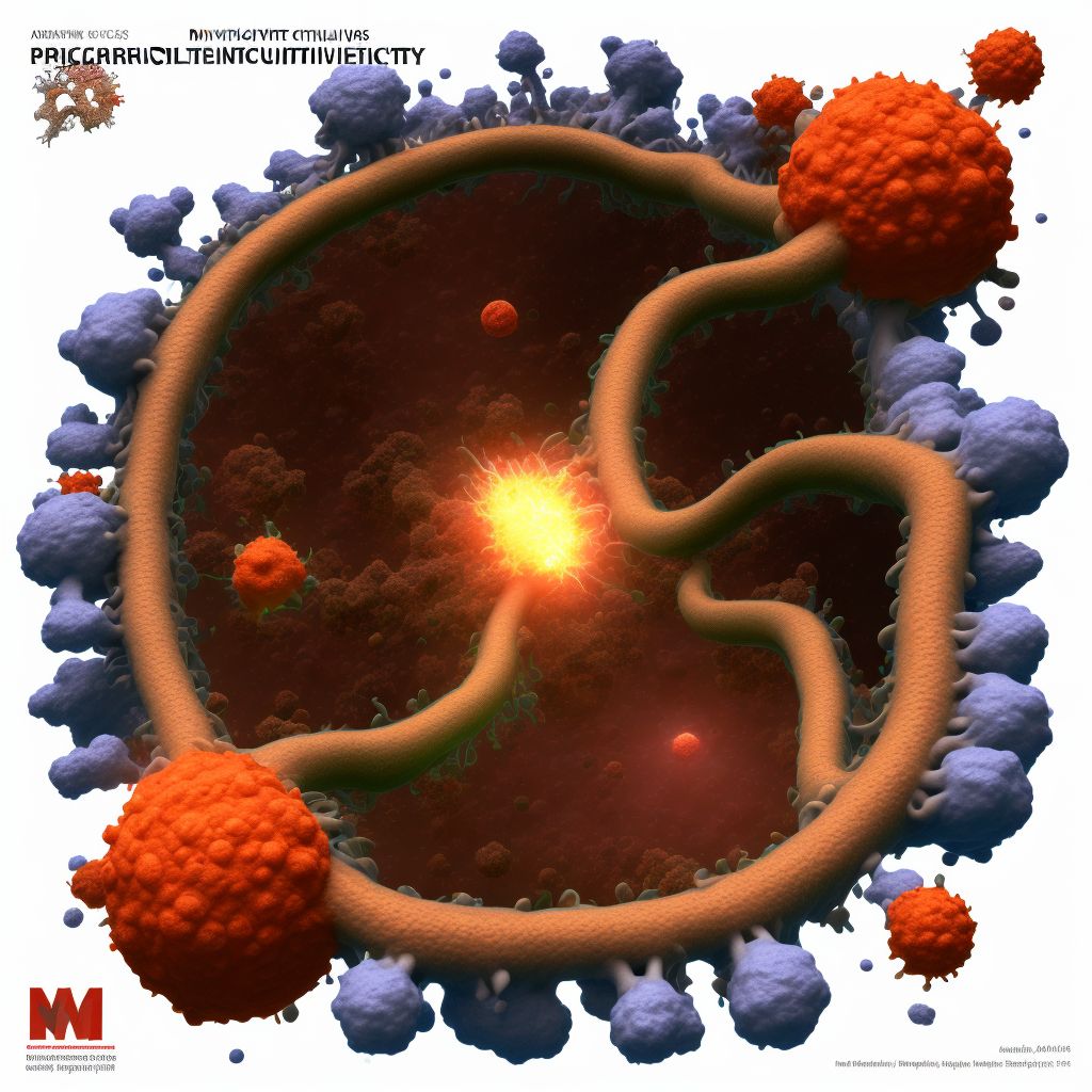 Diverticulitis of small intestine with perforation and abscess without bleeding digital illustration