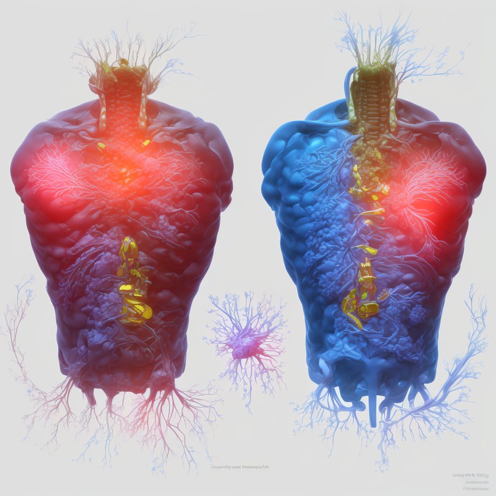 Acute and subacute hepatic failure without coma digital illustration