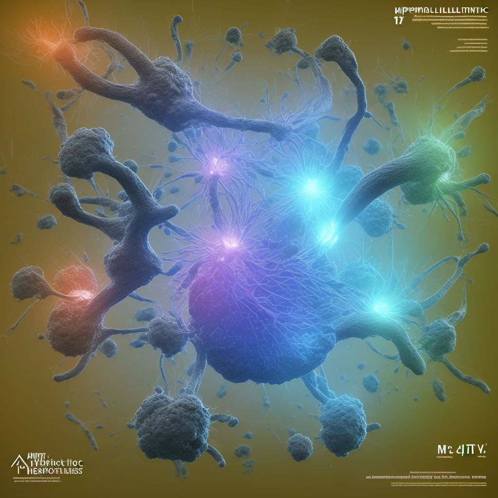 Hepatic sclerosis digital illustration