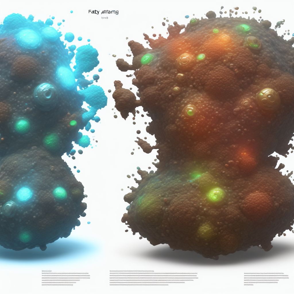 Fatty (change of) liver, not elsewhere classified digital illustration