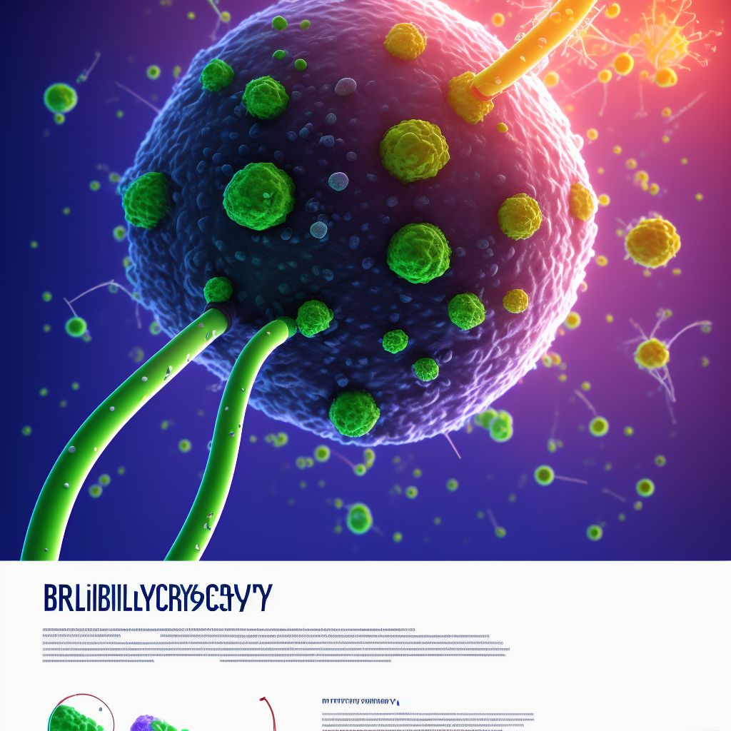 Biliary cyst digital illustration