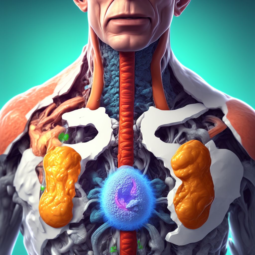 Other complications of esophagostomy                                                                                                                                                                                                                             digital illustration